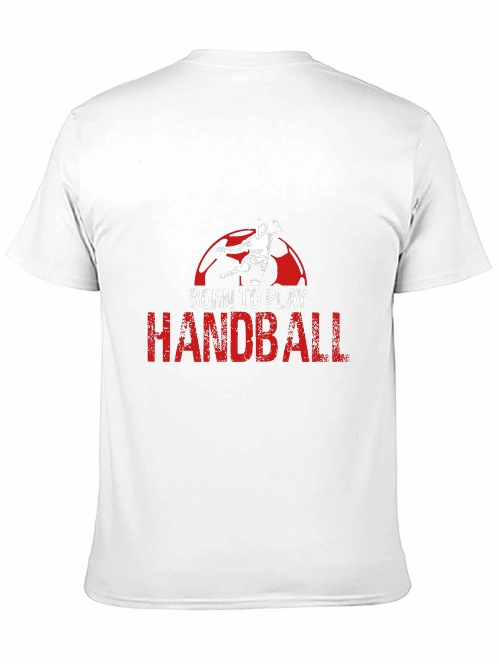 Born to Play Handball Black Graphic T-Shirt