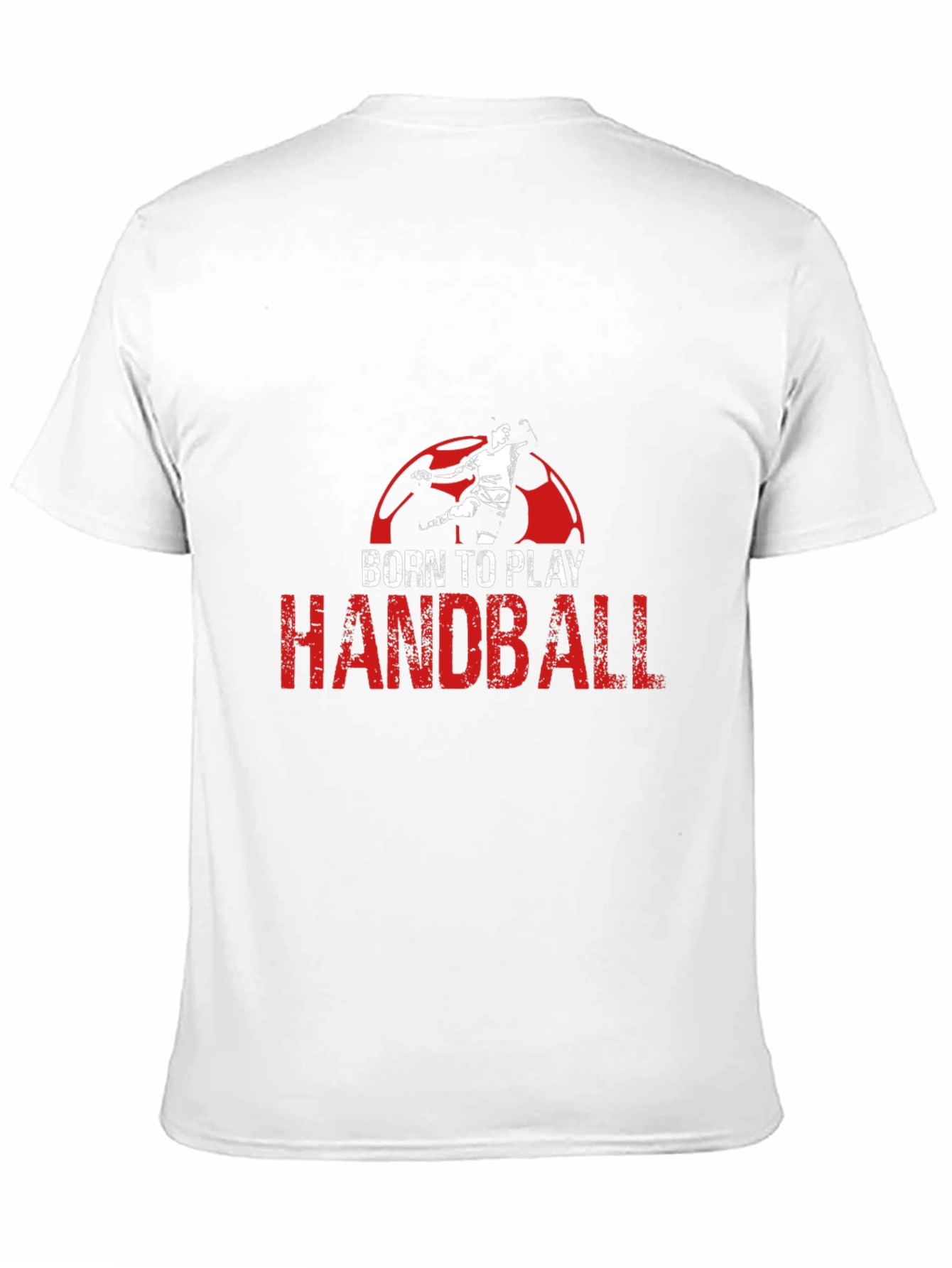 Born to Play Handball Black Graphic T-Shirt