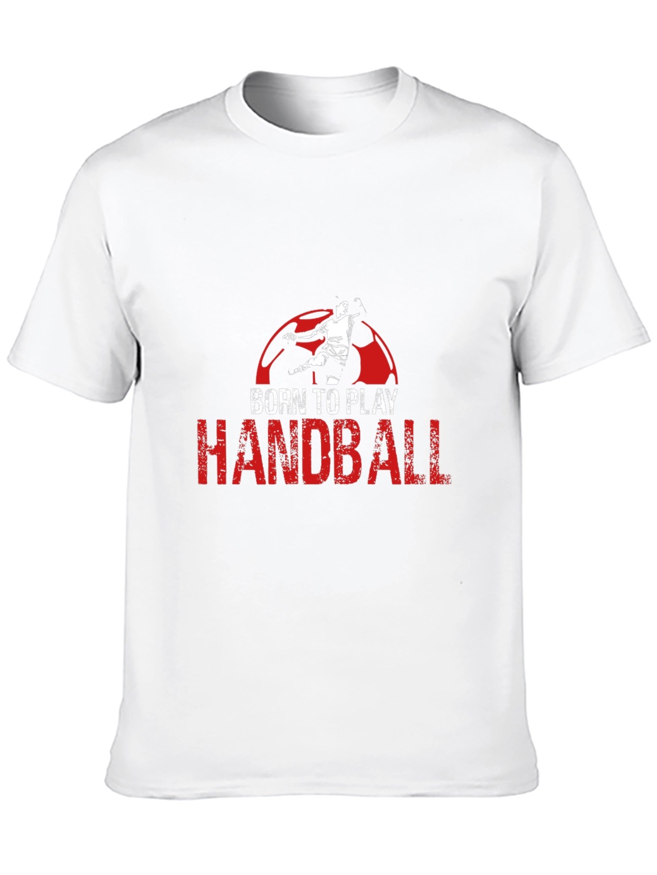 Born to Play Handball Black Graphic T-Shirt