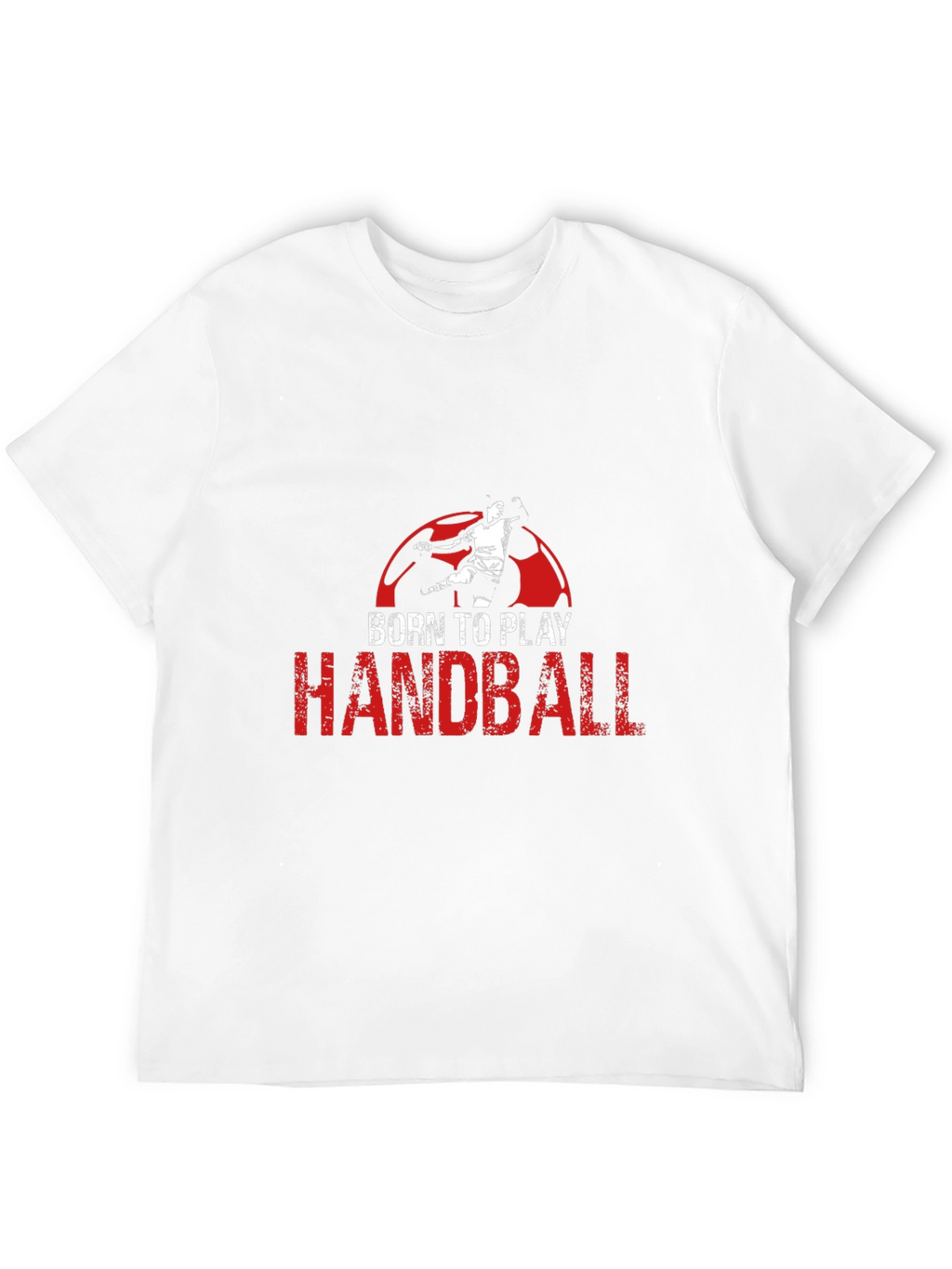 Born to Play Handball Black Graphic T-Shirt