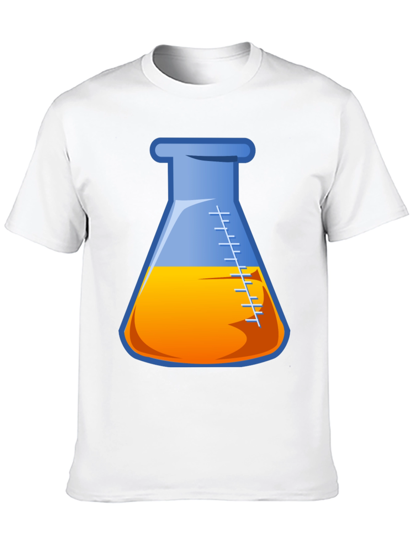 Science Beaker Graphic T-Shirt - Black