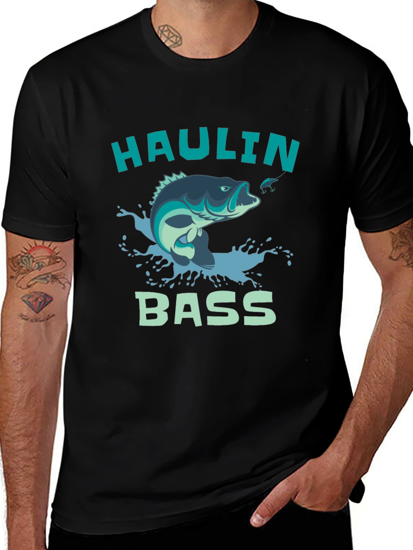 Haulin Bass Graphic Tee - Fishing T-Shirt