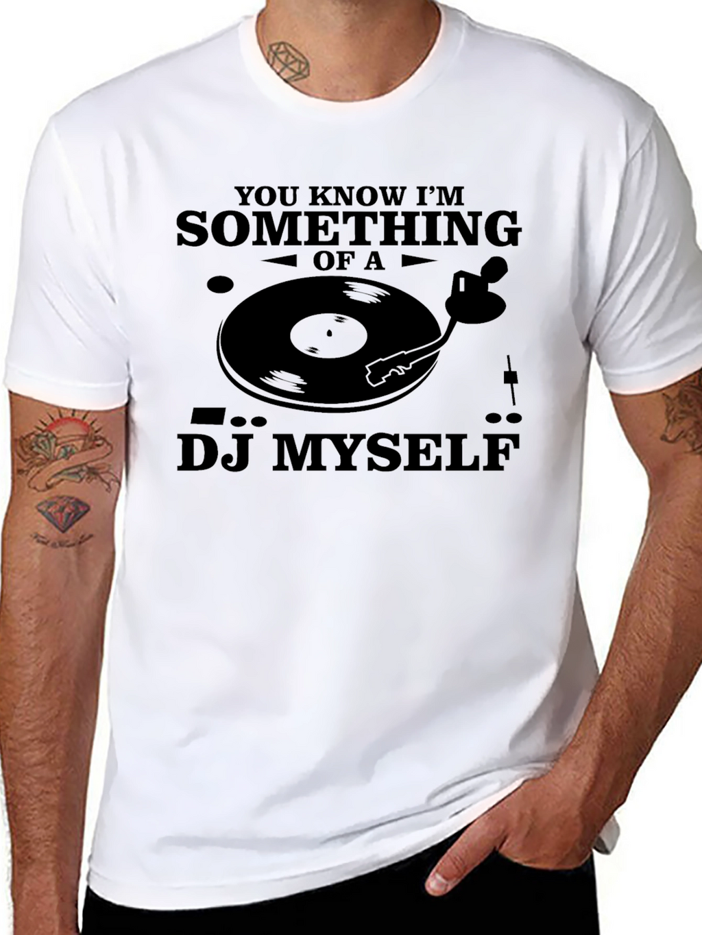 DJ Myself Graphic Tee - Funny Music T-Shirt