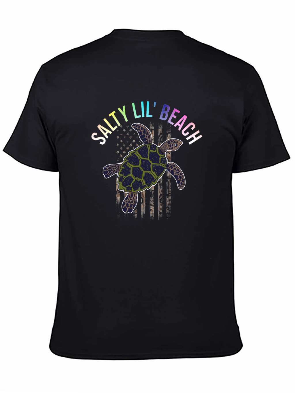 Salty Lil Beach Turtle Graphic T-Shirt