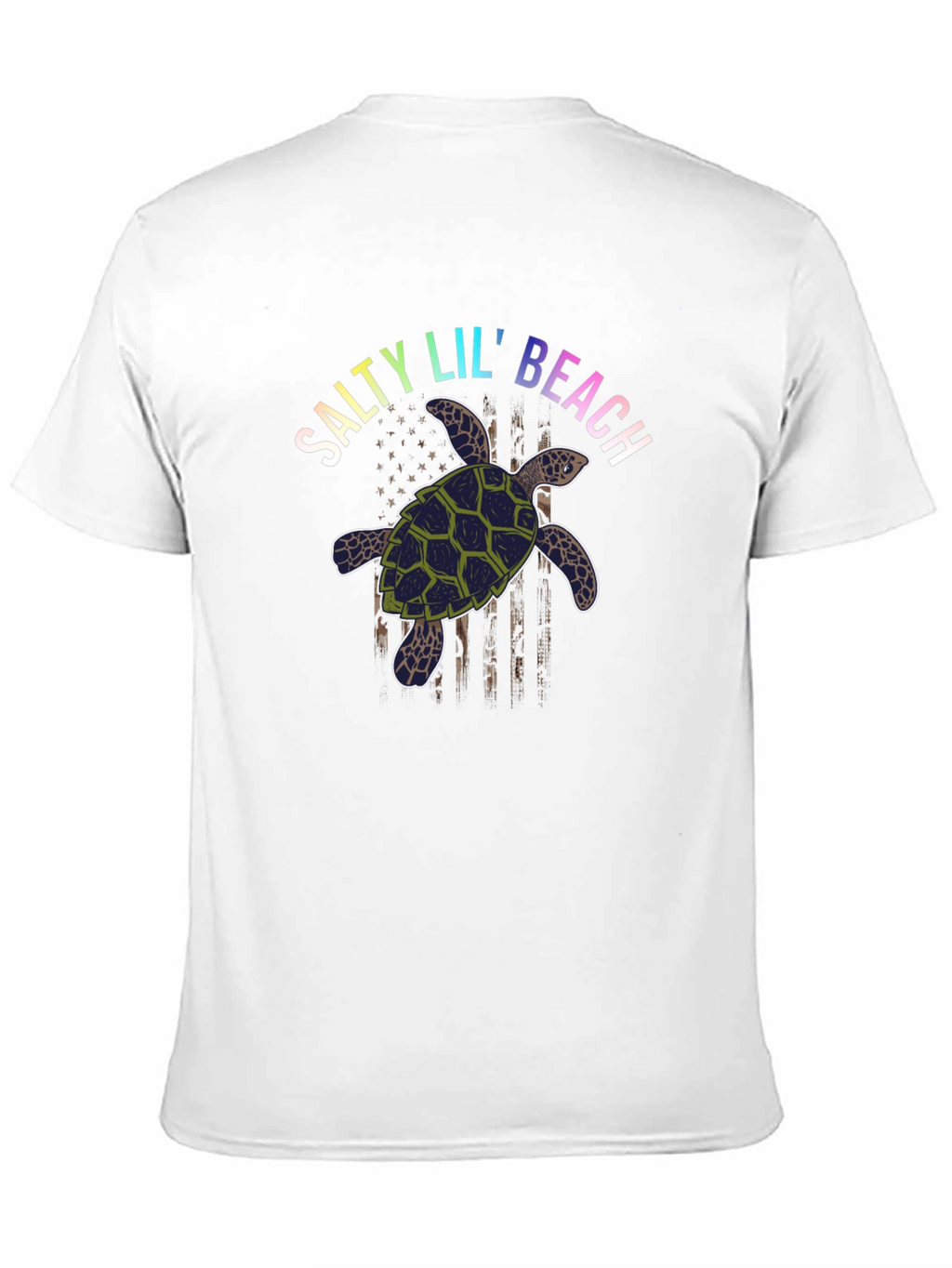 Salty Lil Beach Turtle Graphic T-Shirt