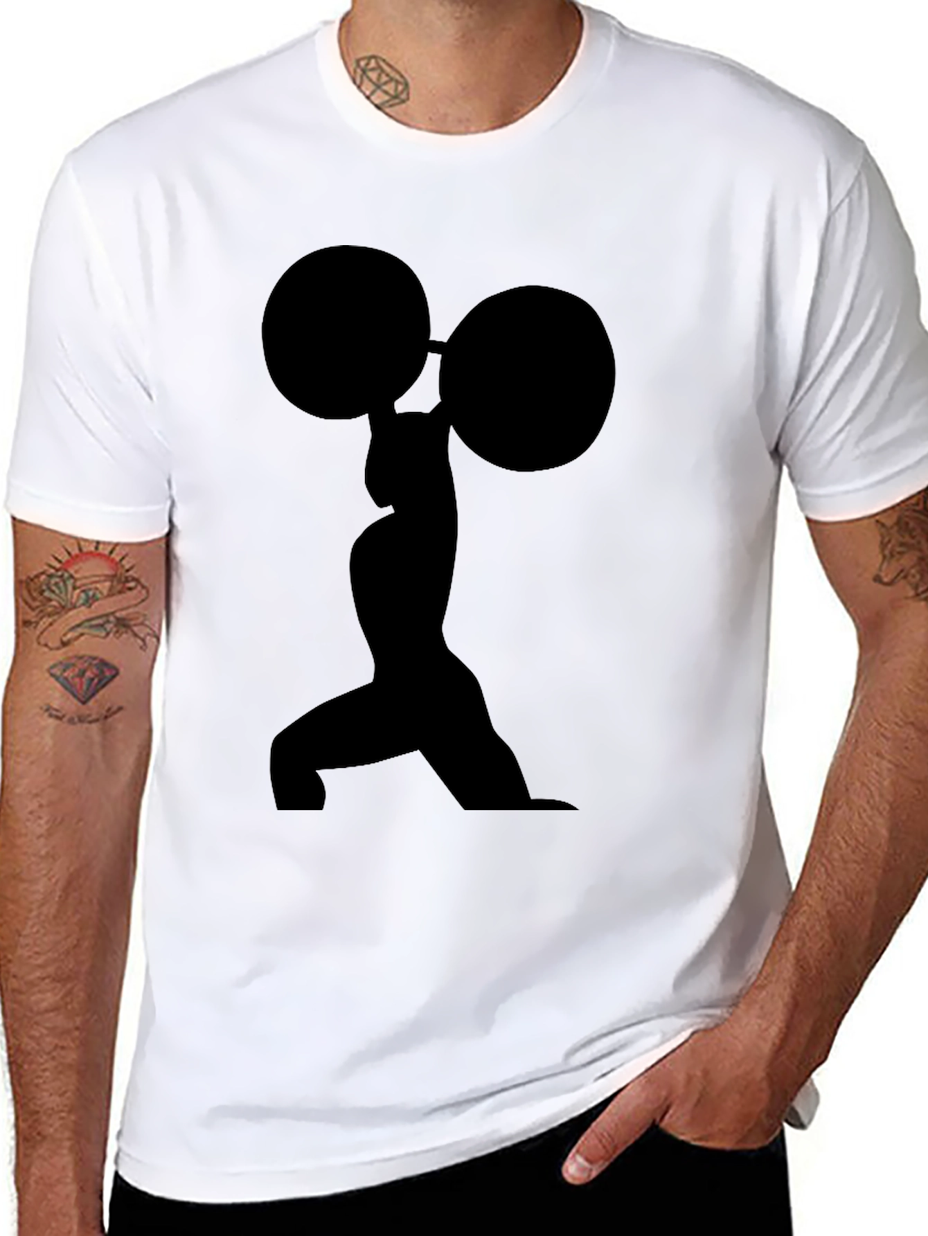 Atlas Silhouette Black T-Shirt