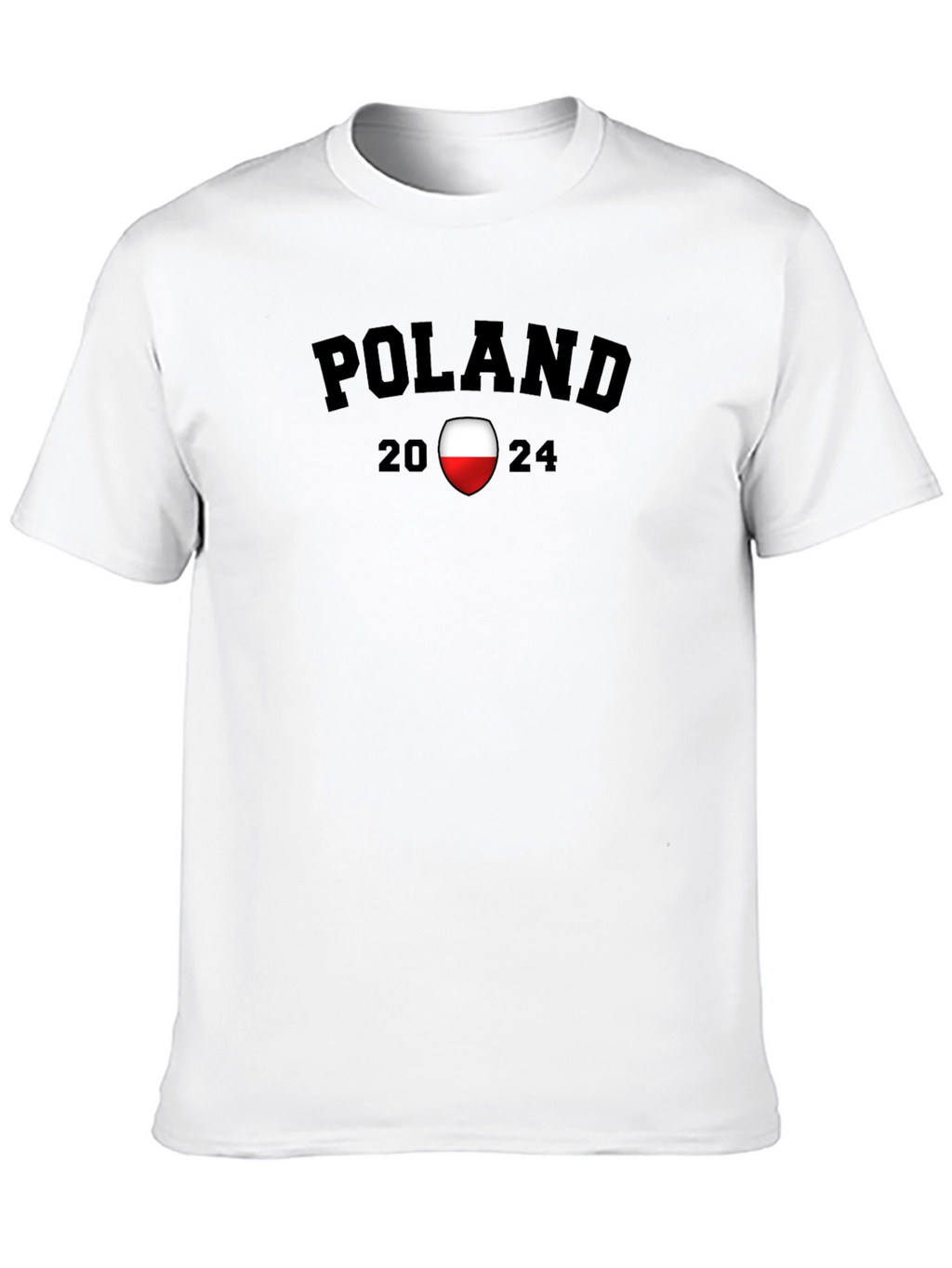 Poland 2024 Graphic T-Shirt - Black