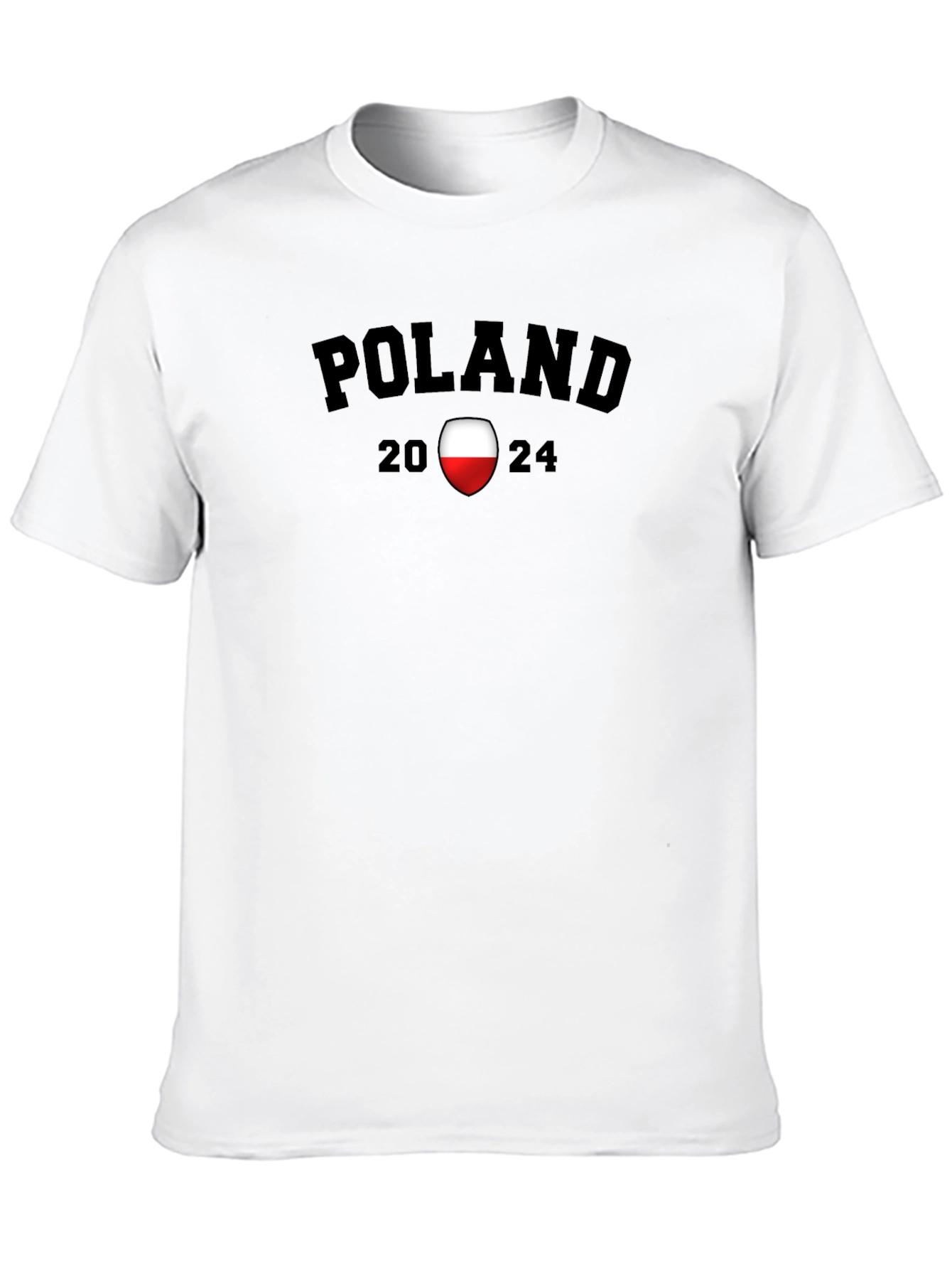 Poland 2024 Graphic T-Shirt - Black