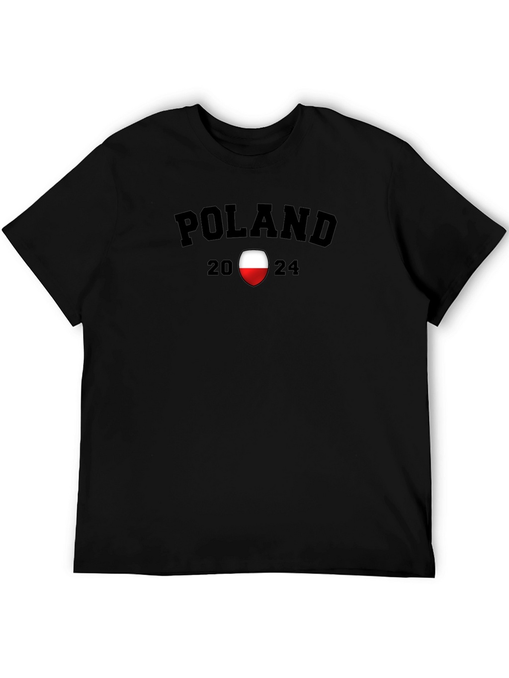 Poland 2024 Graphic T-Shirt - Black