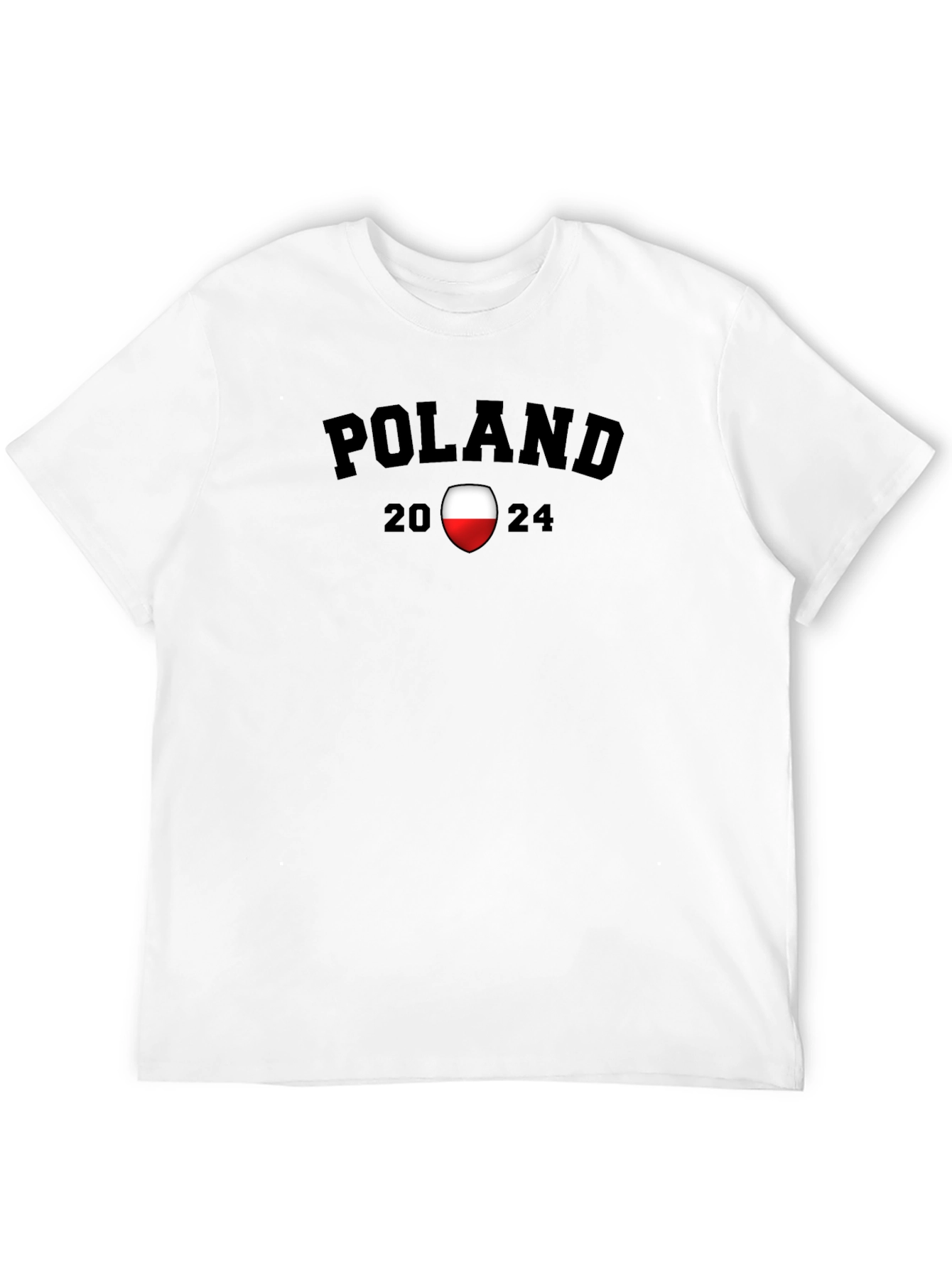 Poland 2024 Graphic T-Shirt - Black
