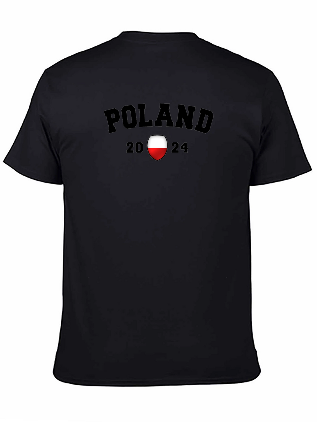 Poland 2024 Graphic T-Shirt - Black