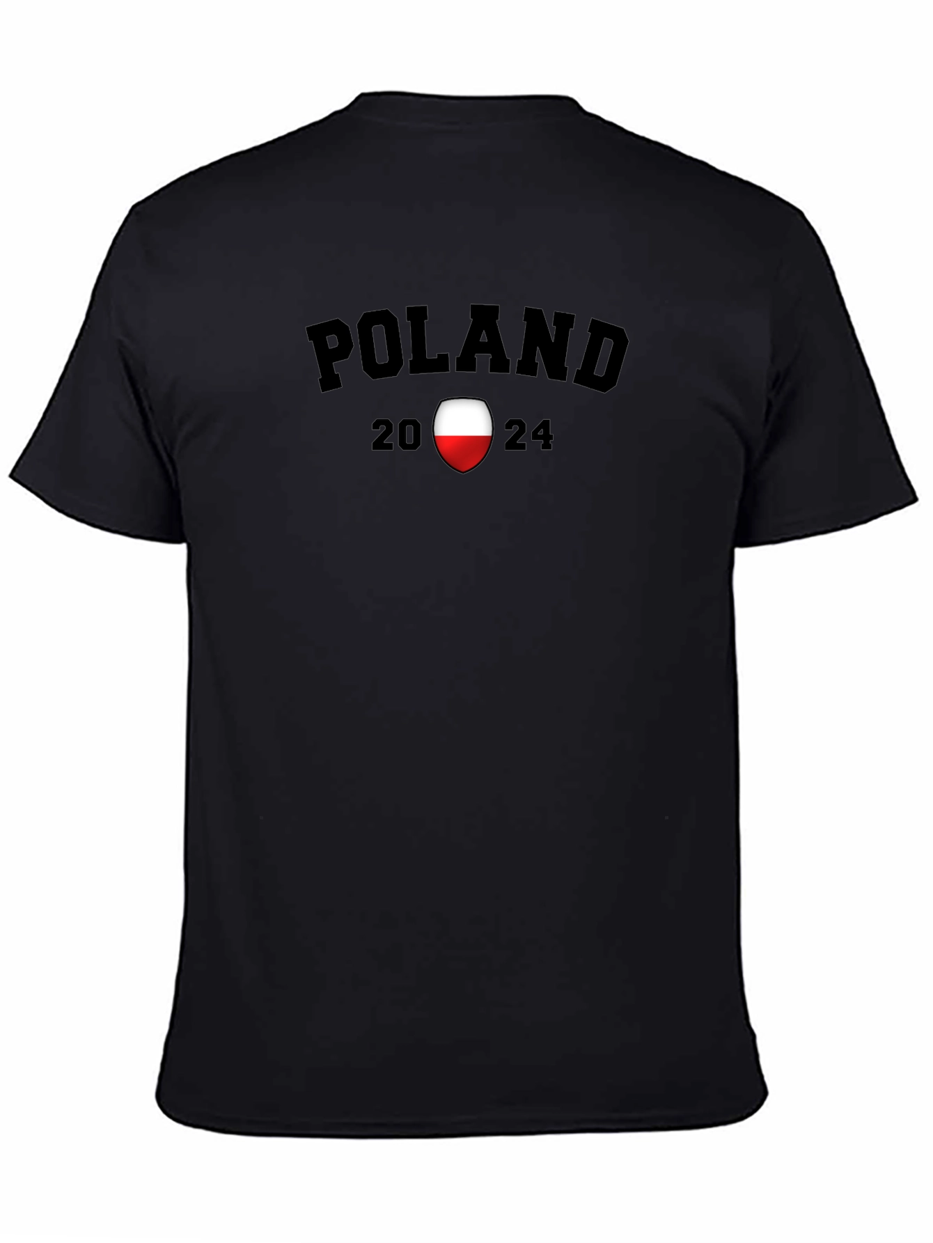 Poland 2024 Graphic T-Shirt - Black