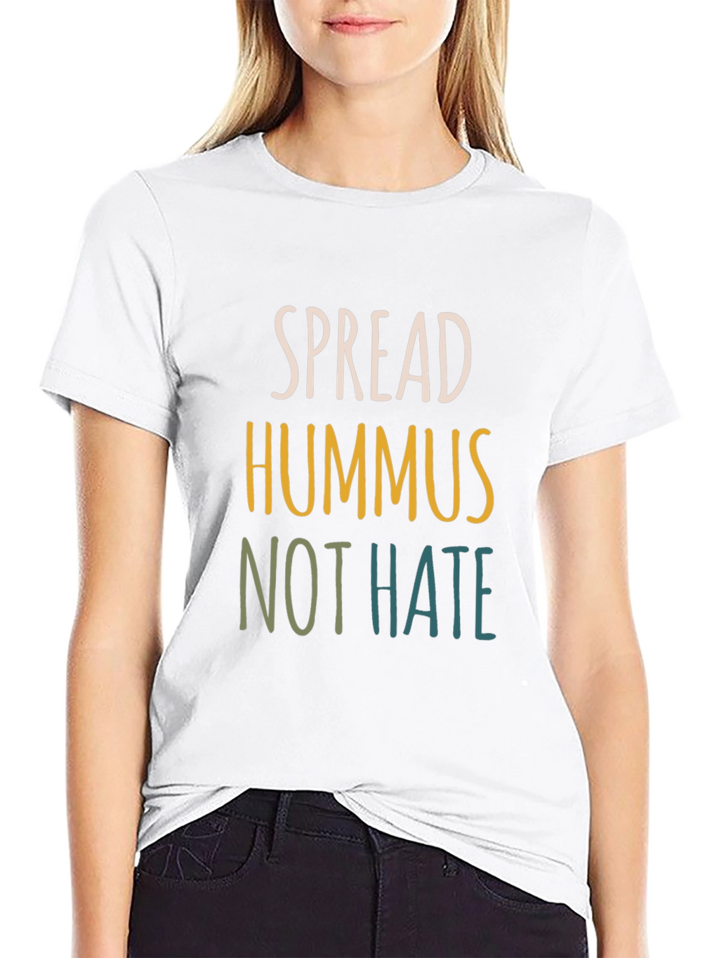 Spread Hummus Not Hate Tee