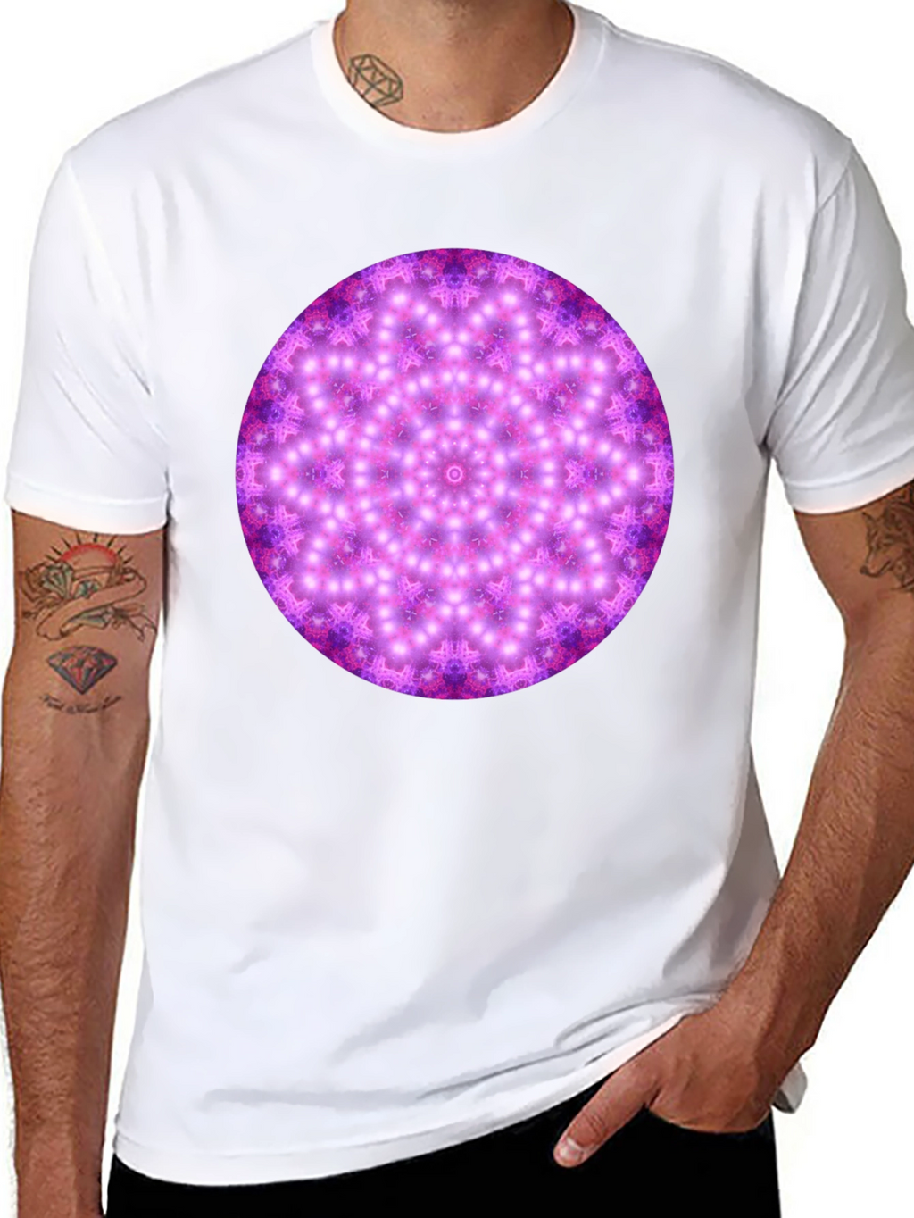 Cosmic Mandala Black T-Shirt