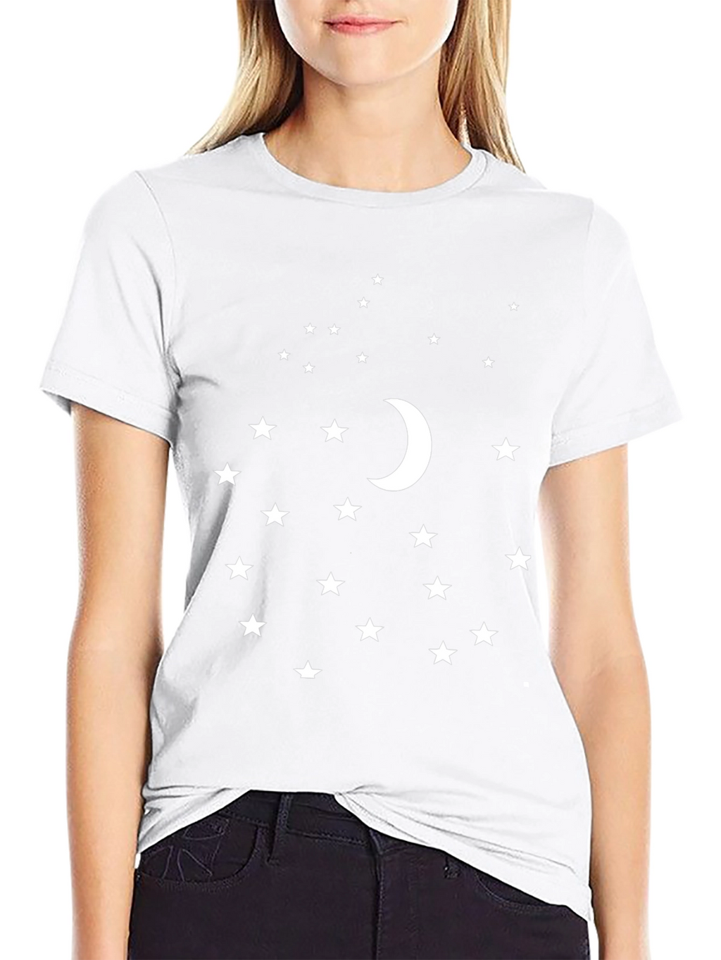Moon & Stars Black Graphic Tee