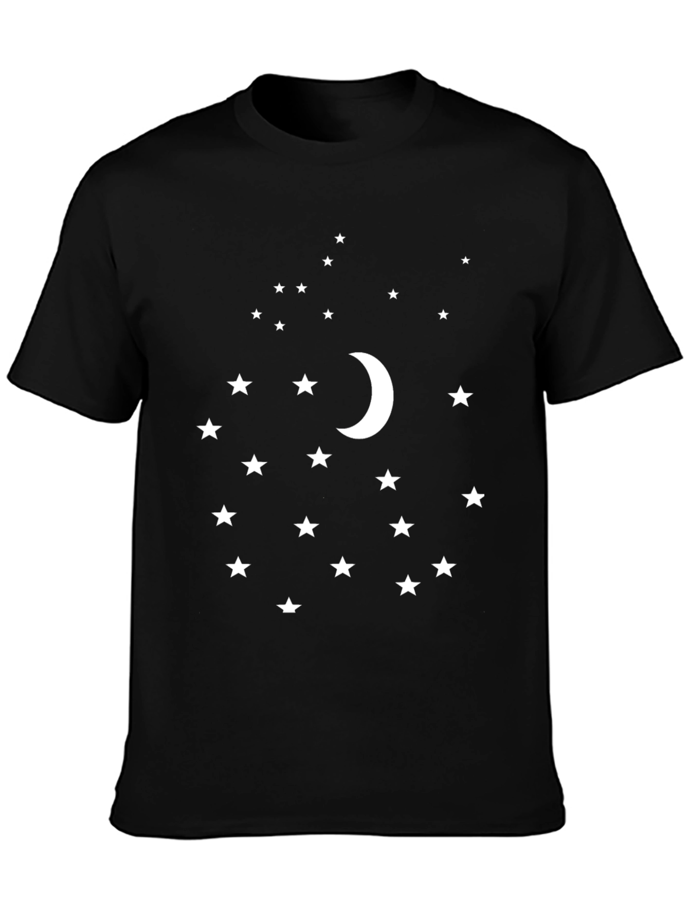 Moon & Stars Black Graphic Tee