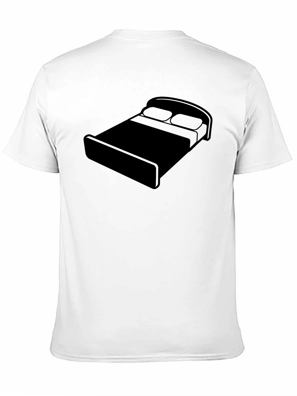 Bed Graphic Black T-Shirt - Relaxed Comfort