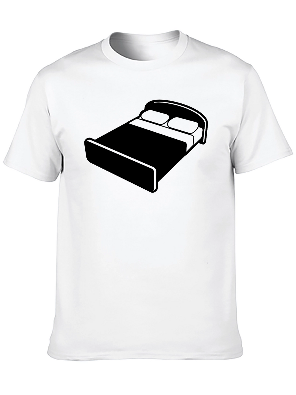 Bed Graphic Black T-Shirt - Relaxed Comfort