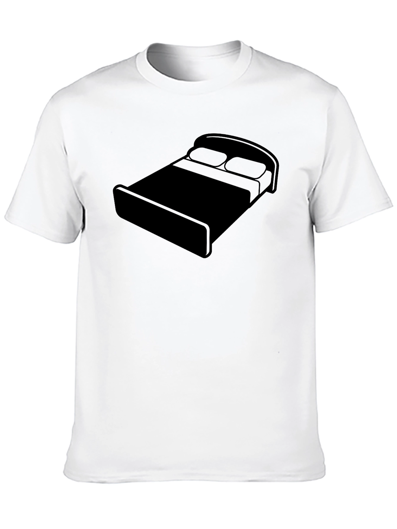 Bed Graphic Black T-Shirt - Relaxed Comfort
