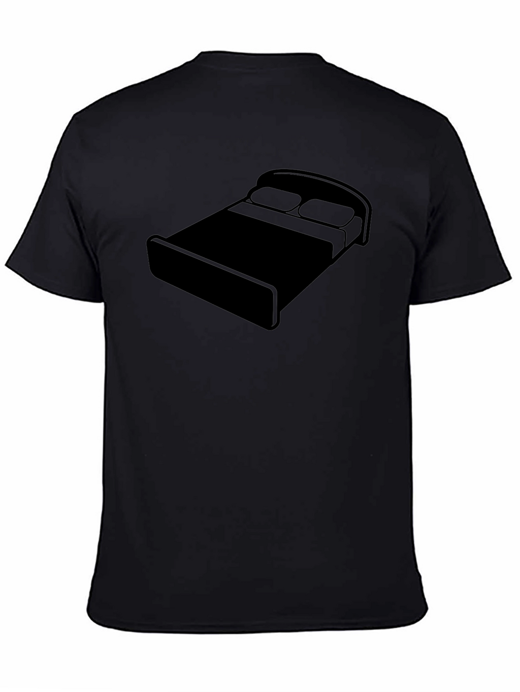 Bed Graphic Black T-Shirt - Relaxed Comfort