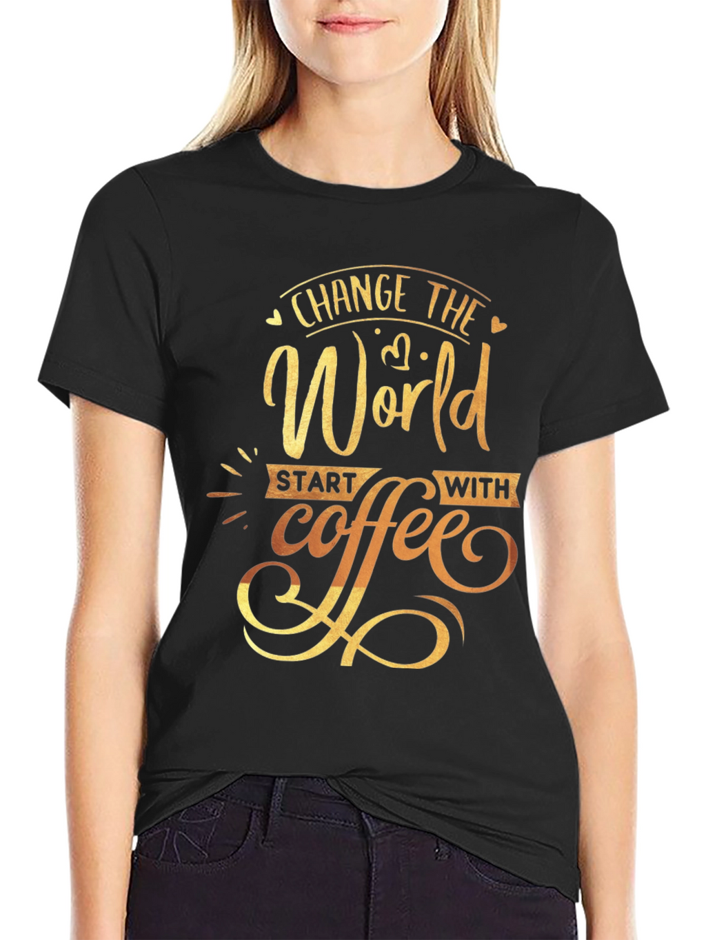 Change the World Coffee Graphic Tee