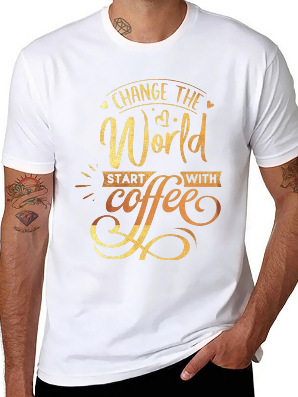 Change the World Coffee Graphic Tee