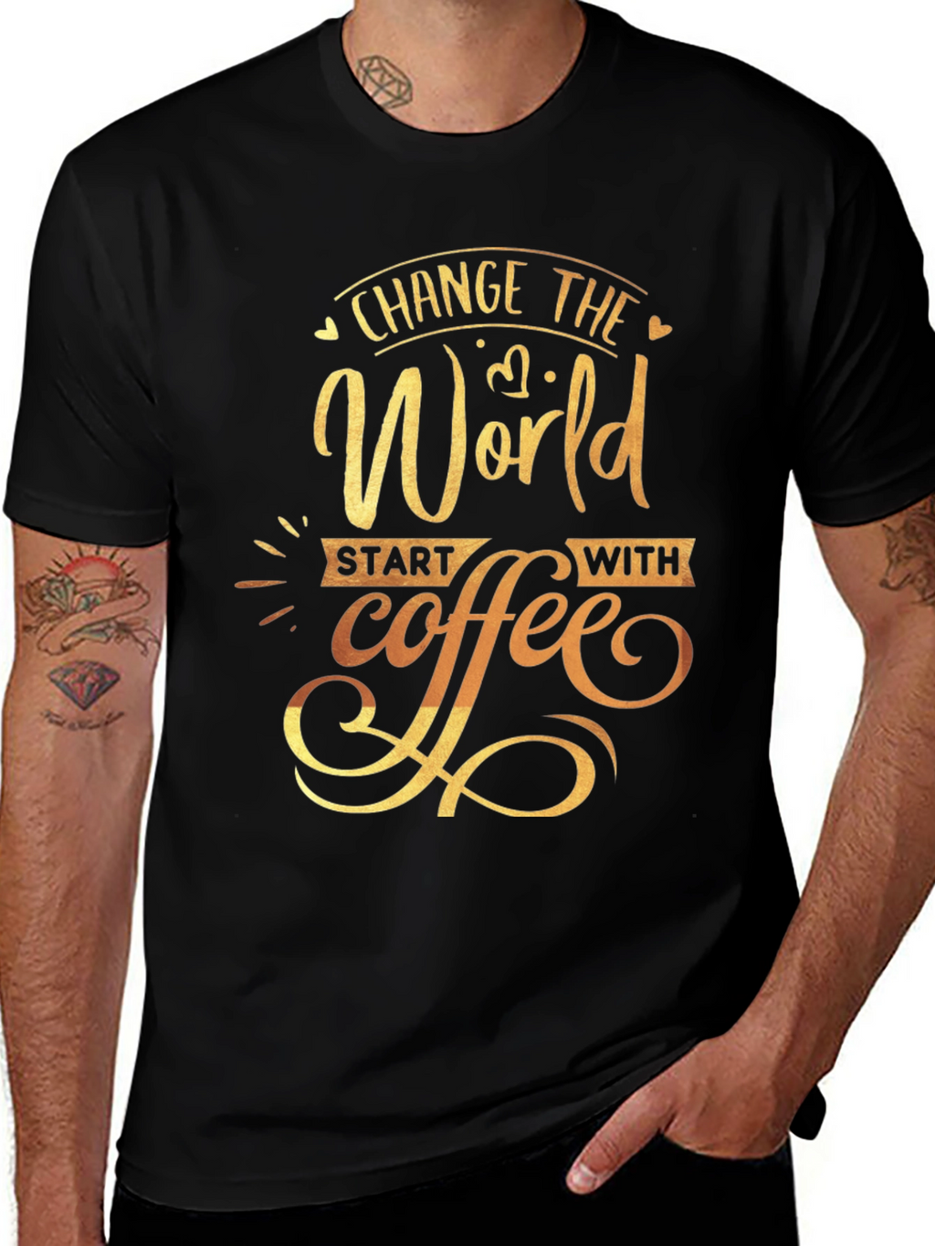 Change the World Coffee Graphic Tee