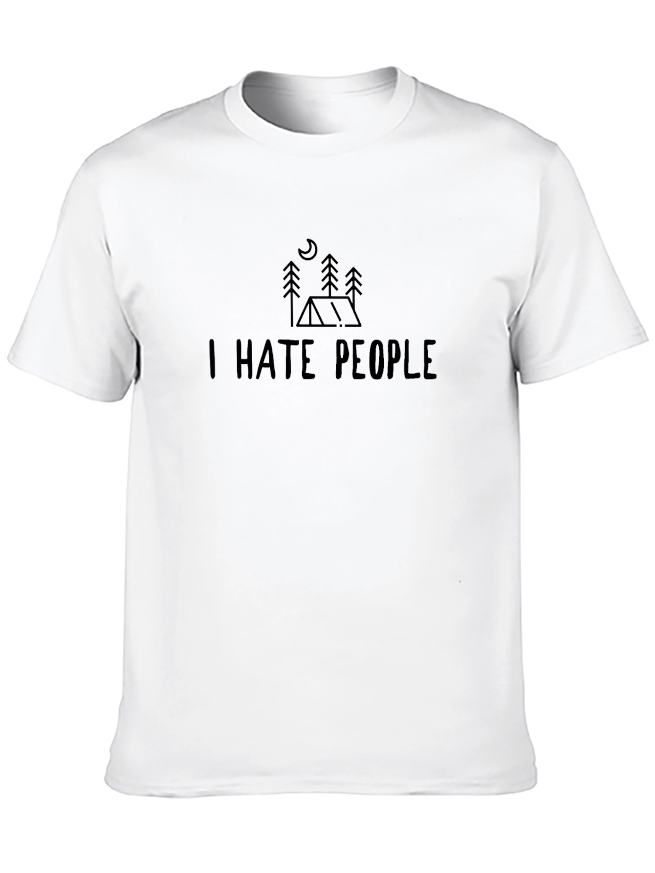 I Hate People Camping T-Shirt - Introvert Outdoors Tee