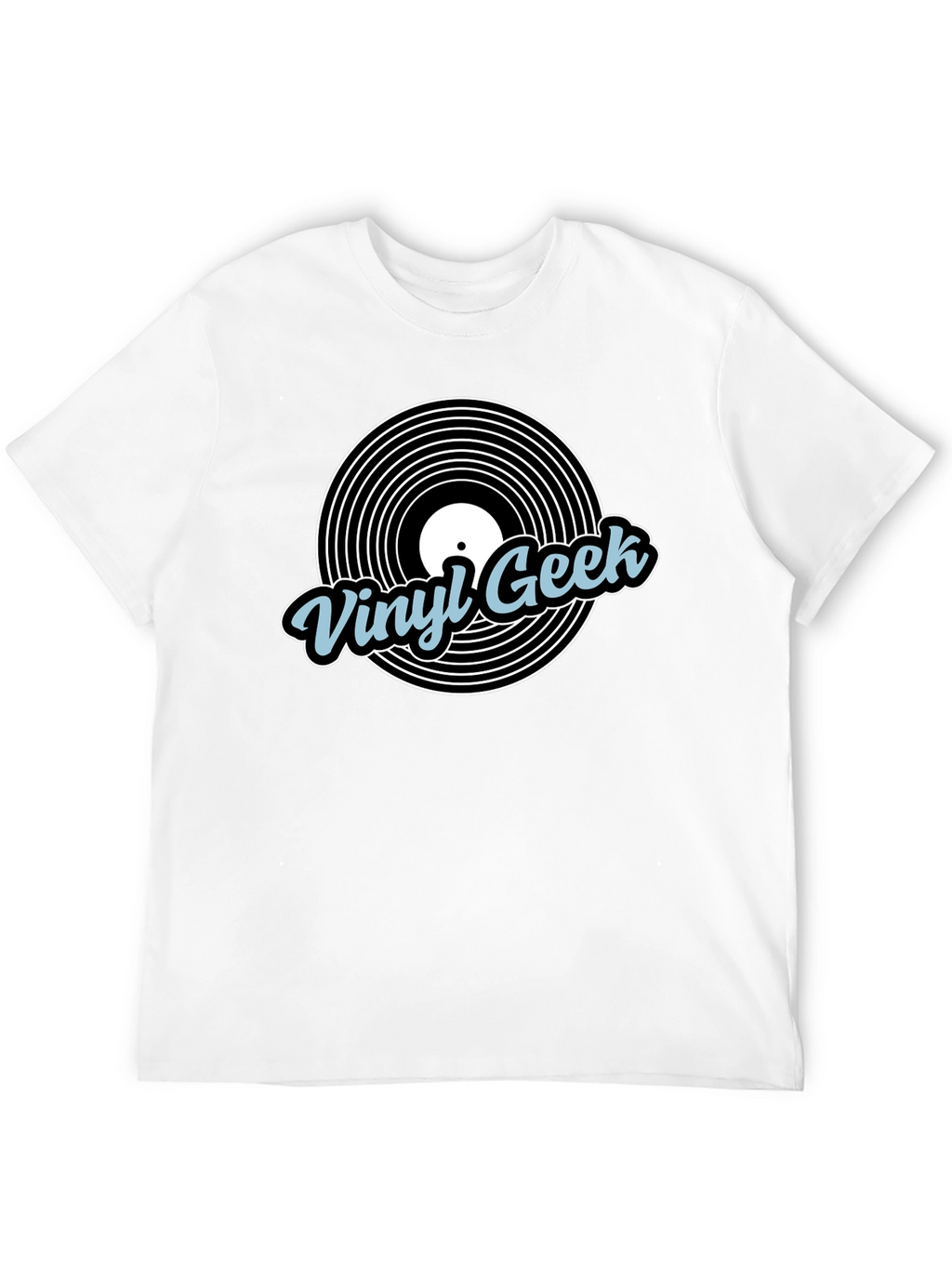 Vinyl Geek Black Graphic T-Shirt
