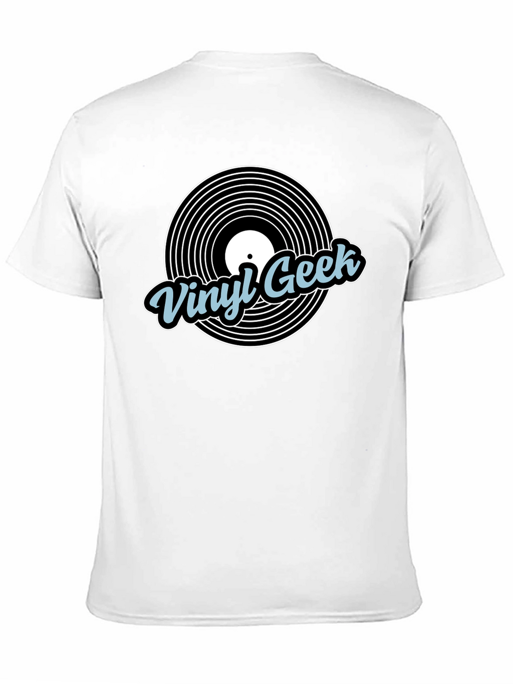 Vinyl Geek Black Graphic T-Shirt