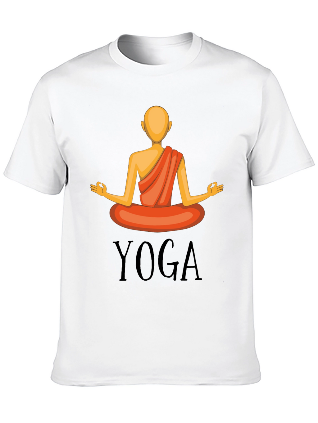 Yoga Graphic T-Shirt - Meditating Figure Design
