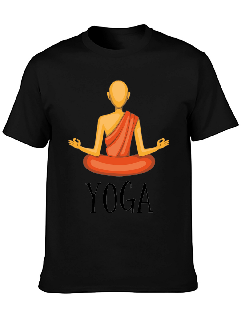 Yoga Graphic T-Shirt - Meditating Figure Design
