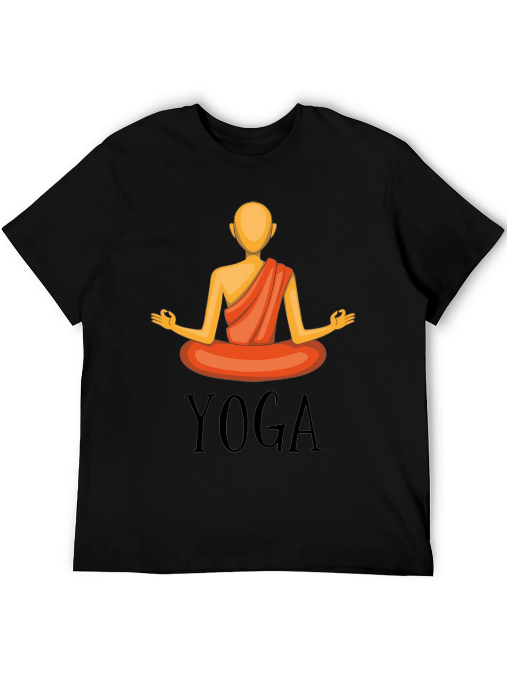 Yoga Graphic T-Shirt - Meditating Figure Design