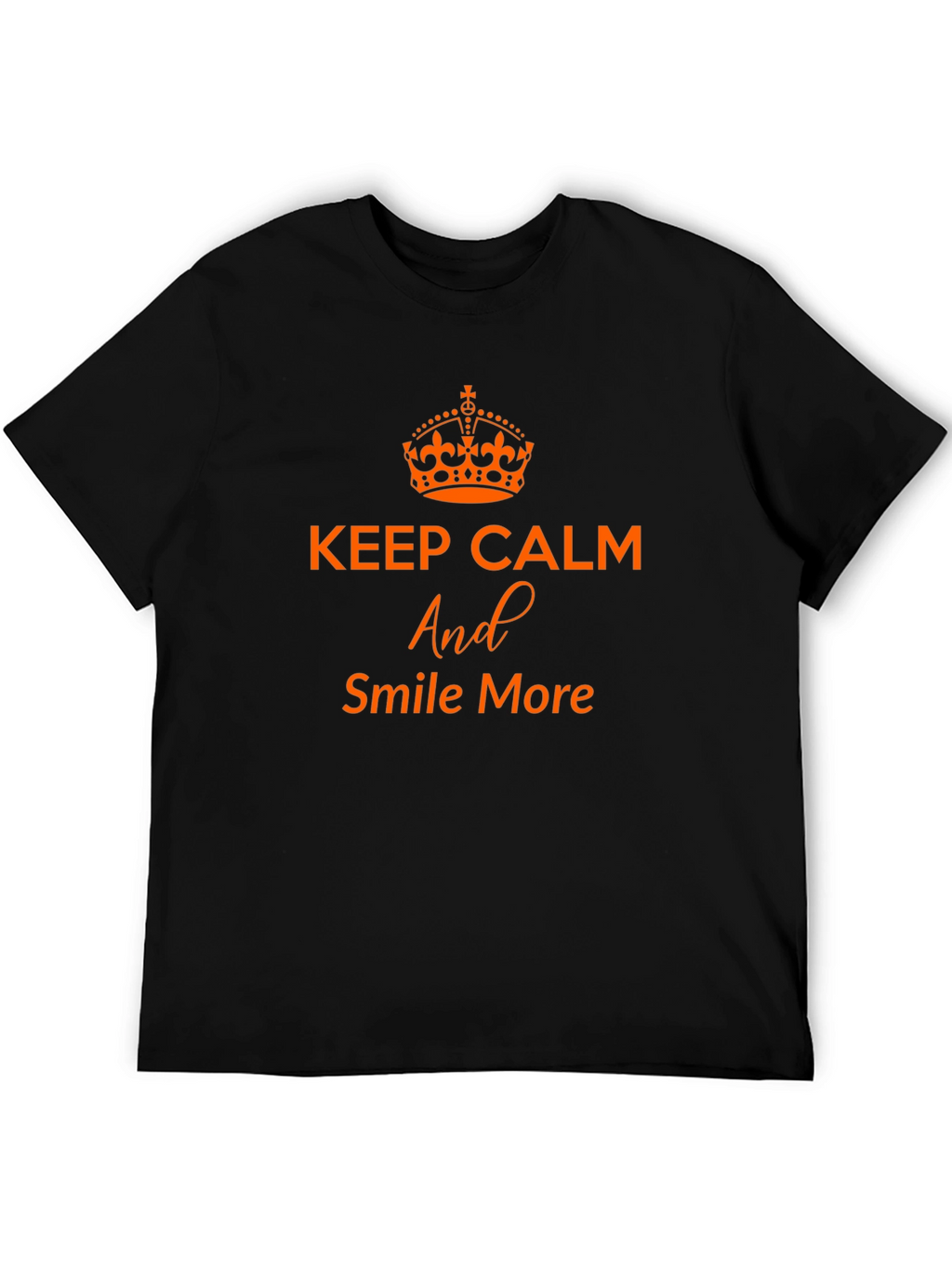 Keep Calm and Smile More Graphic Tee