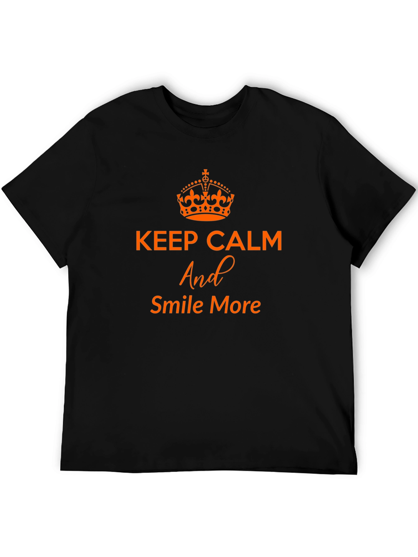 Keep Calm and Smile More Graphic Tee