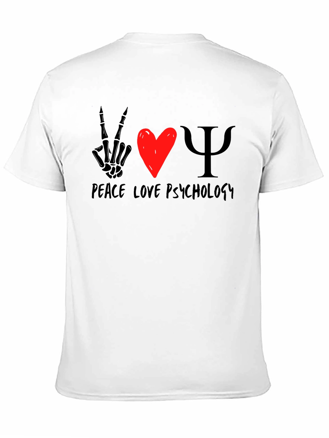 Peace Love Psychology Graphic T-Shirt