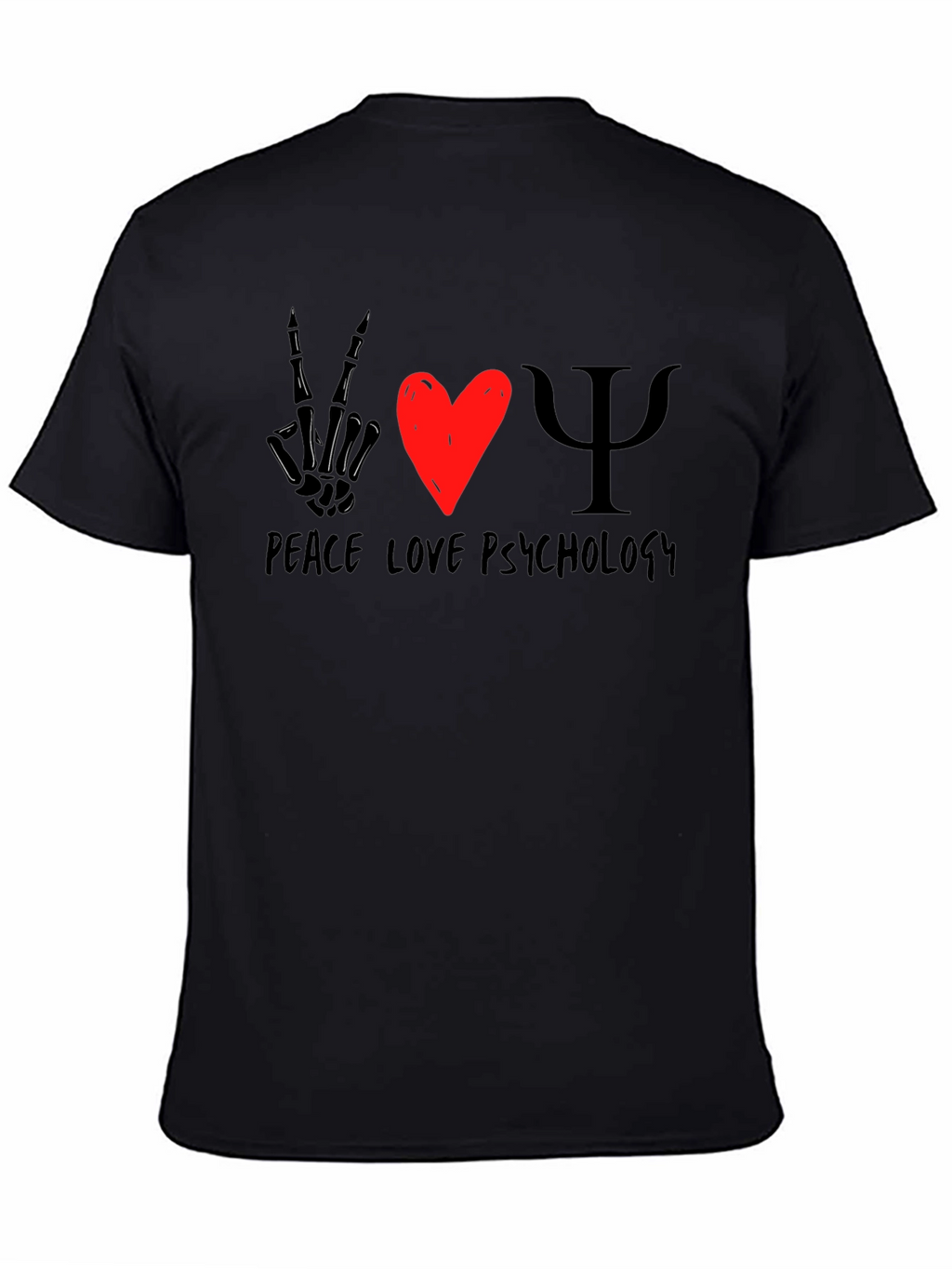 Peace Love Psychology Graphic T-Shirt
