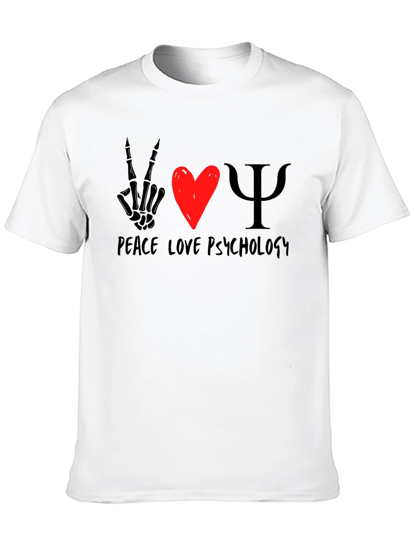 Peace Love Psychology Graphic T-Shirt