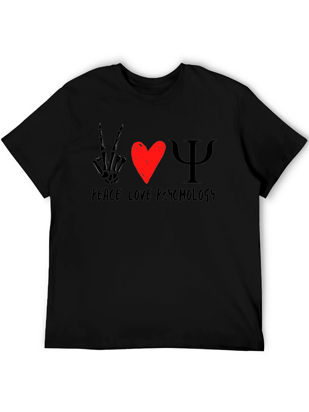 Peace Love Psychology Graphic T-Shirt