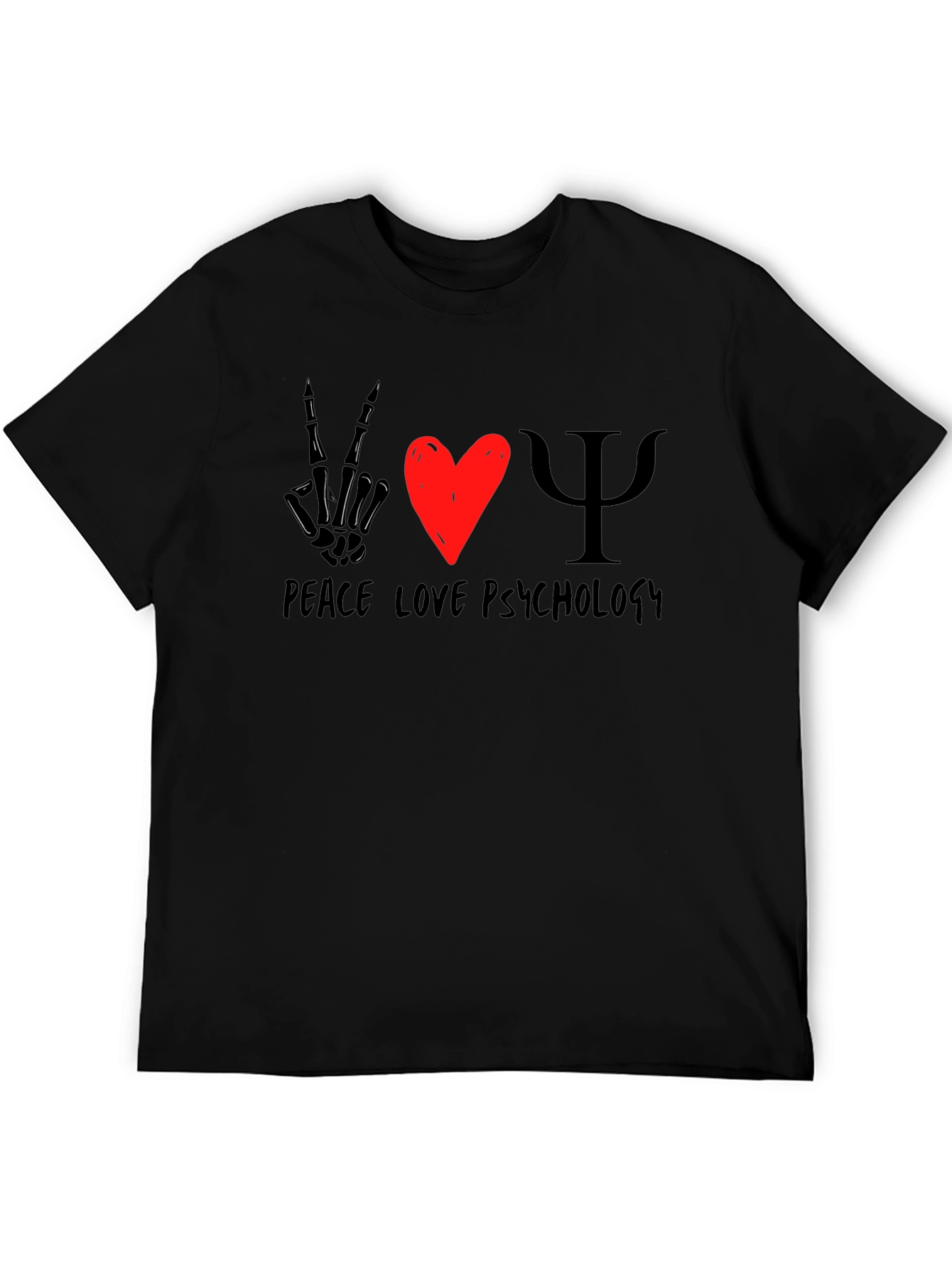 Peace Love Psychology Graphic T-Shirt