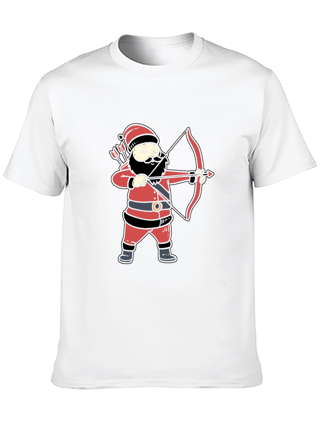 Santa Archer Graphic Tee - Black
