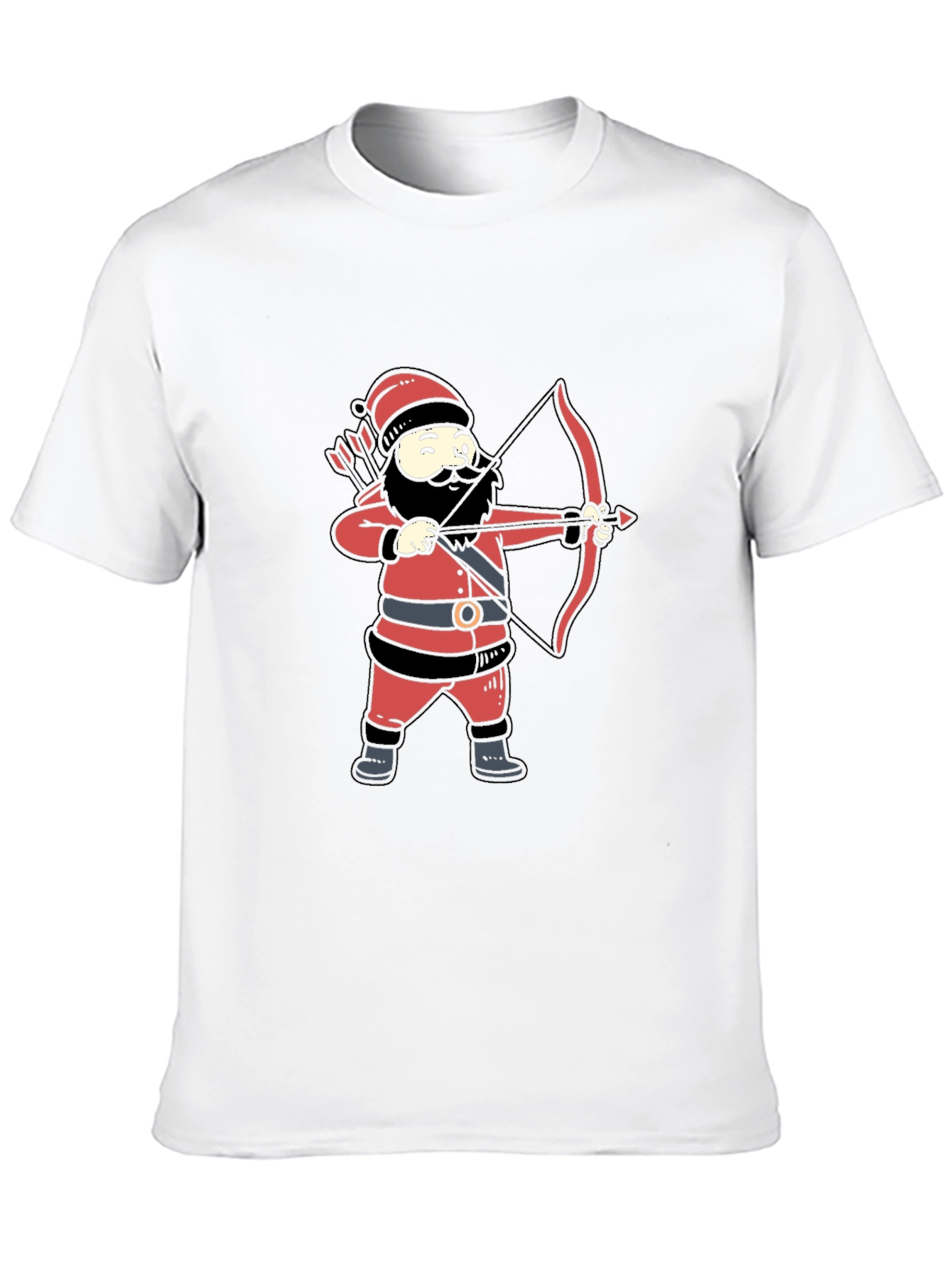 Santa Archer Graphic Tee - Black