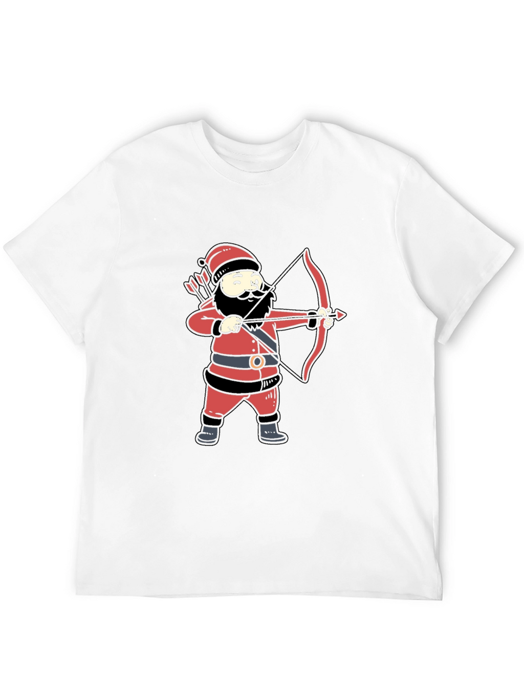 Santa Archer Graphic Tee - Black