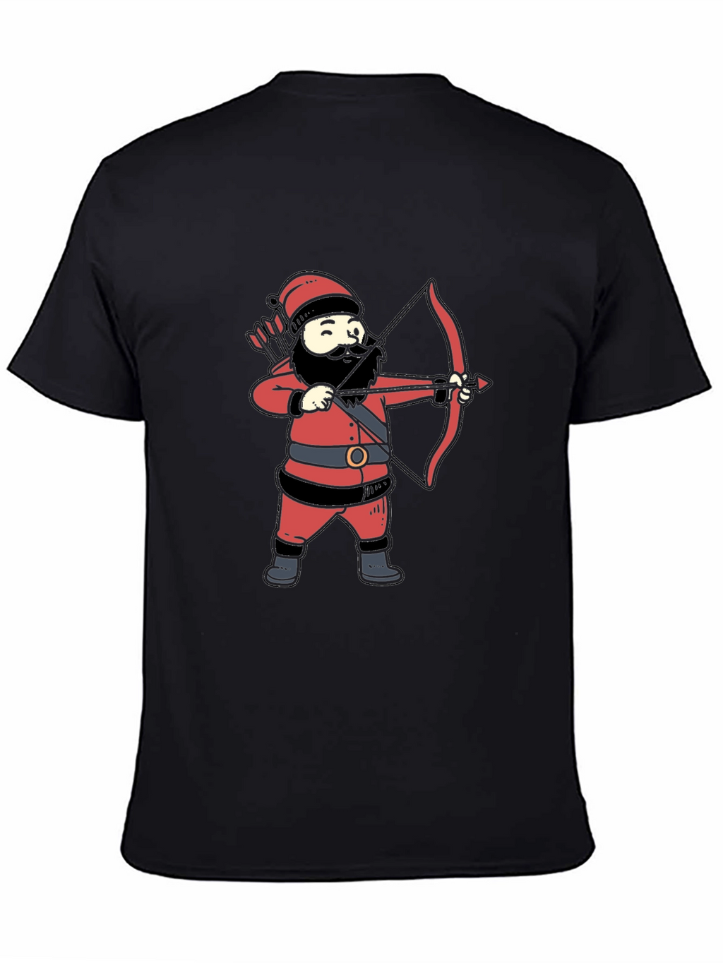 Santa Archer Graphic Tee - Black
