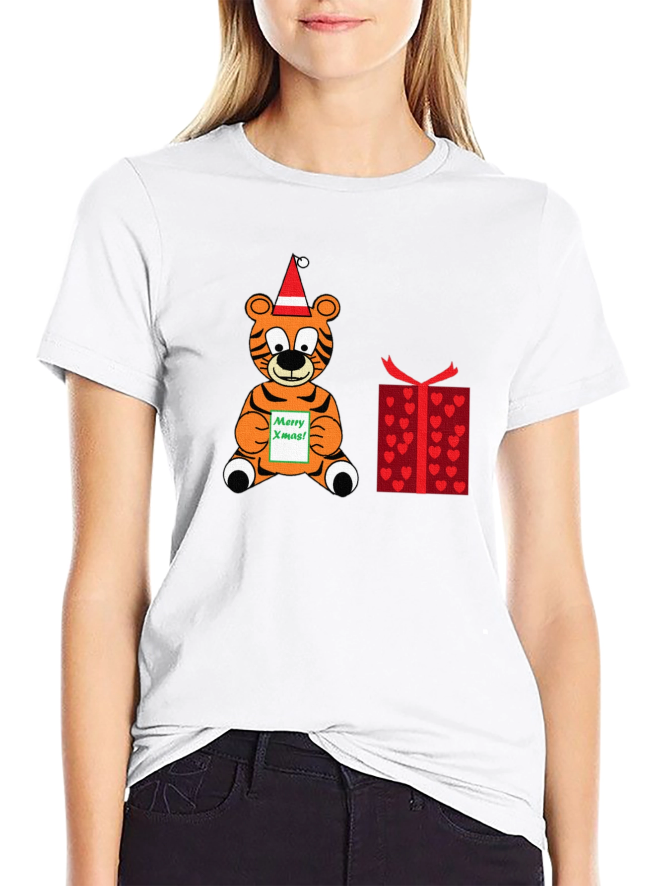 Festive Tiger Xmas T-Shirt
