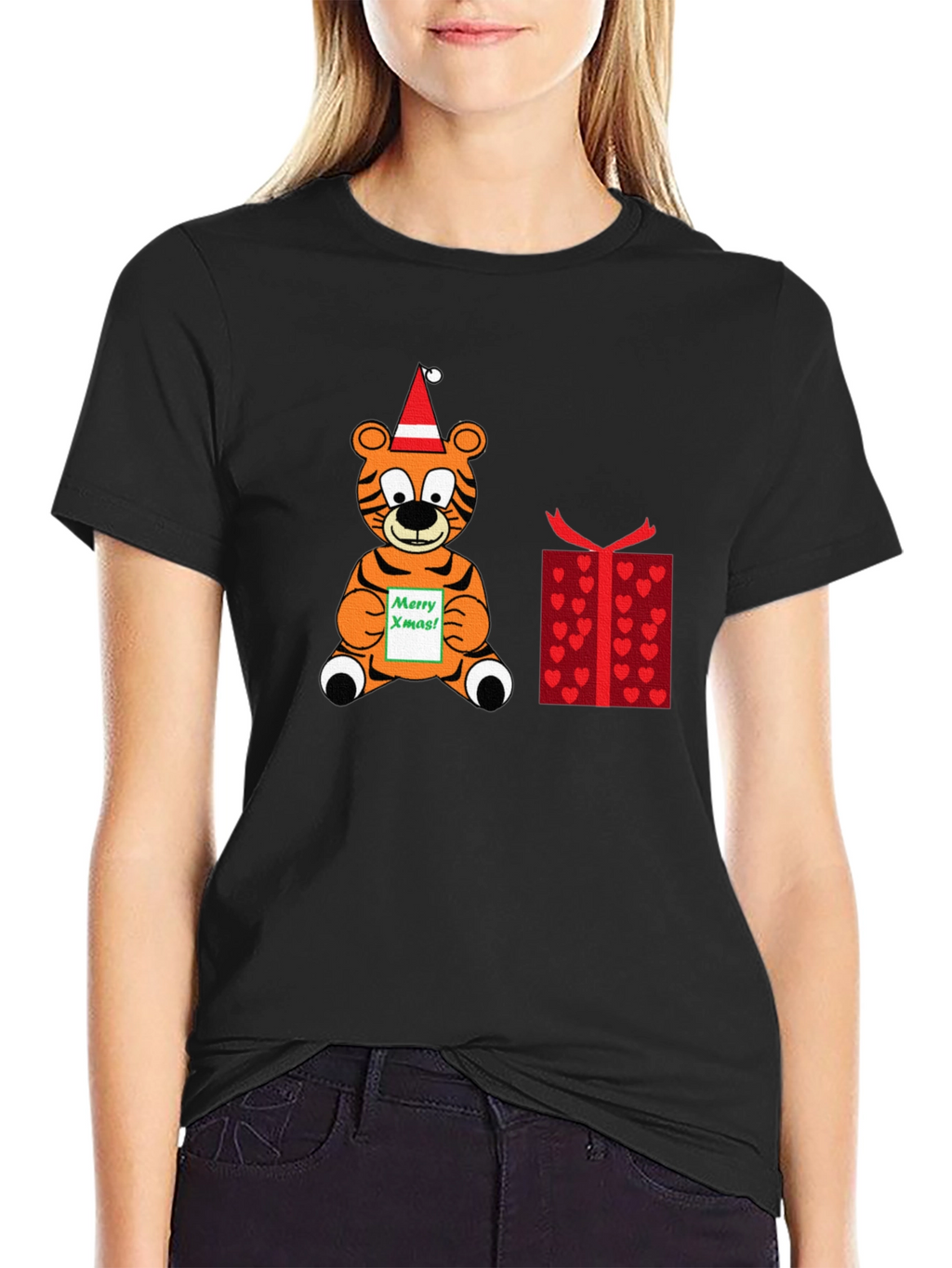 Festive Tiger Xmas T-Shirt