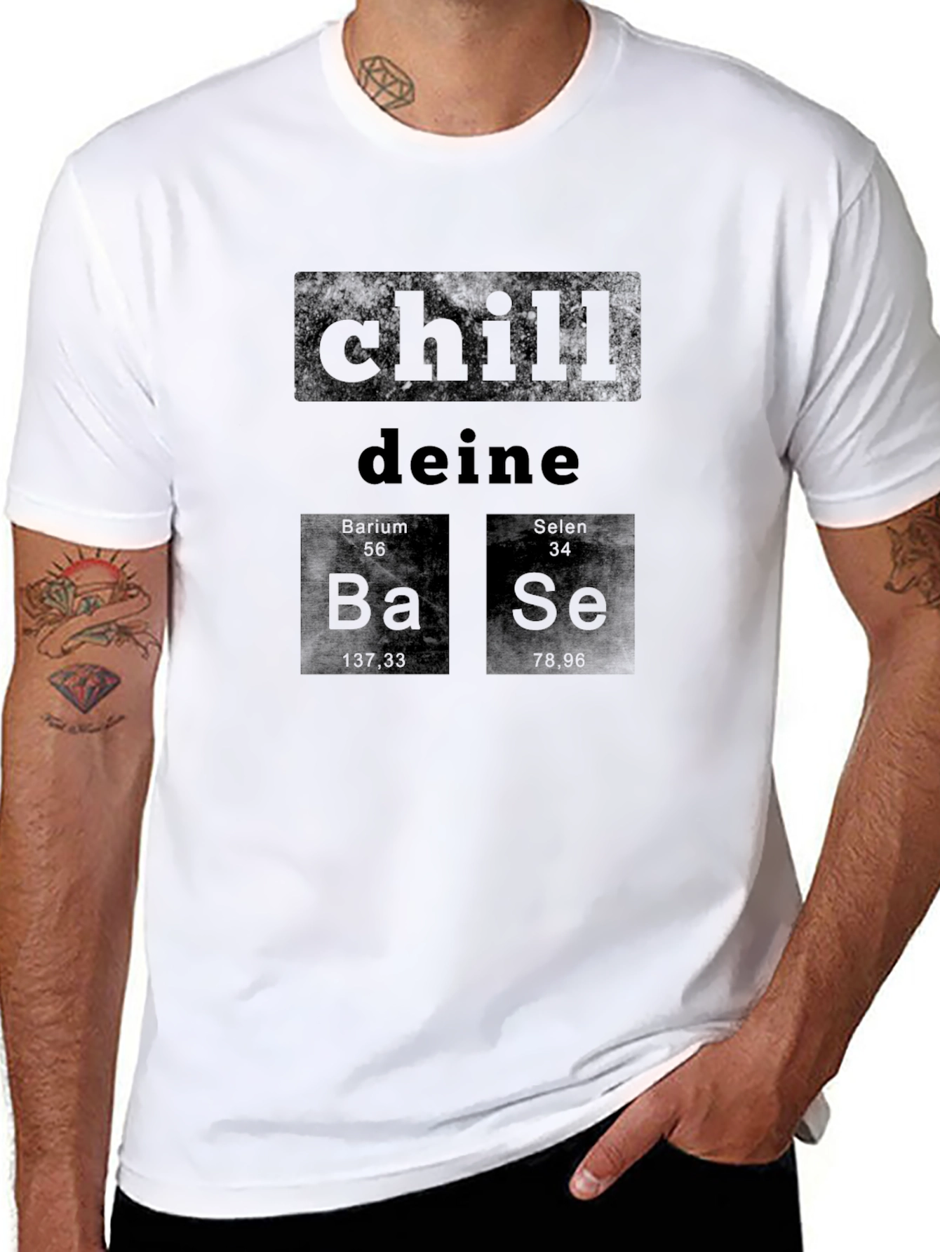 Chill Deine Base Periodic Table T-Shirt
