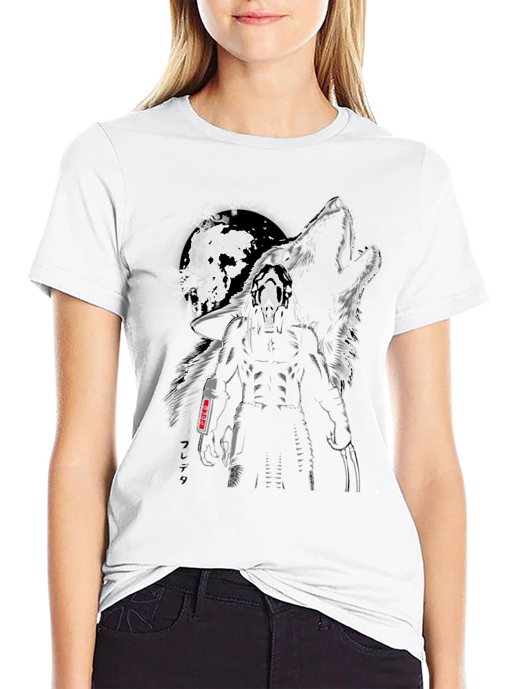 Predator Wolf Moon Black T-Shirt
