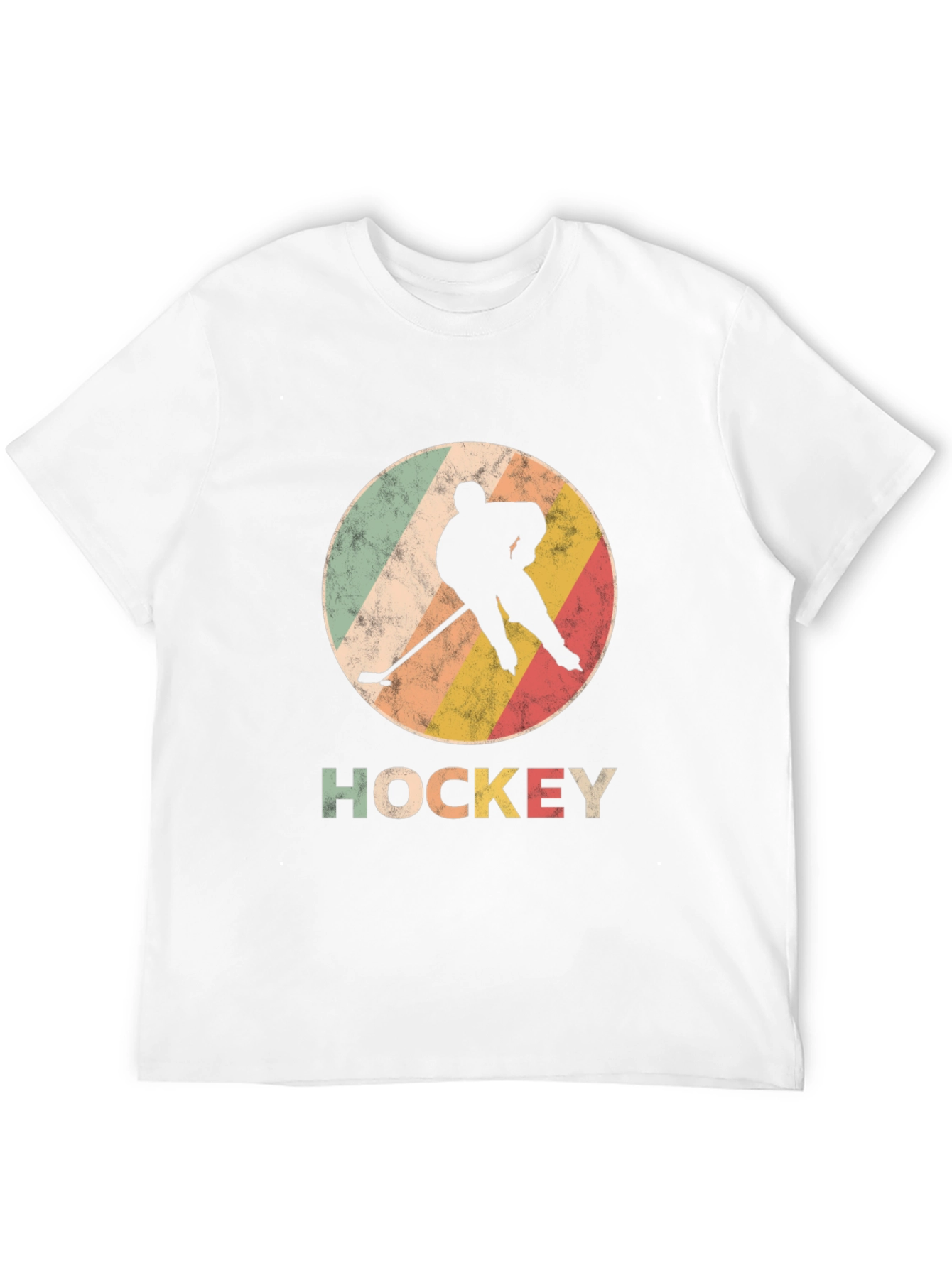 Vintage Hockey Player Graphic T-Shirt