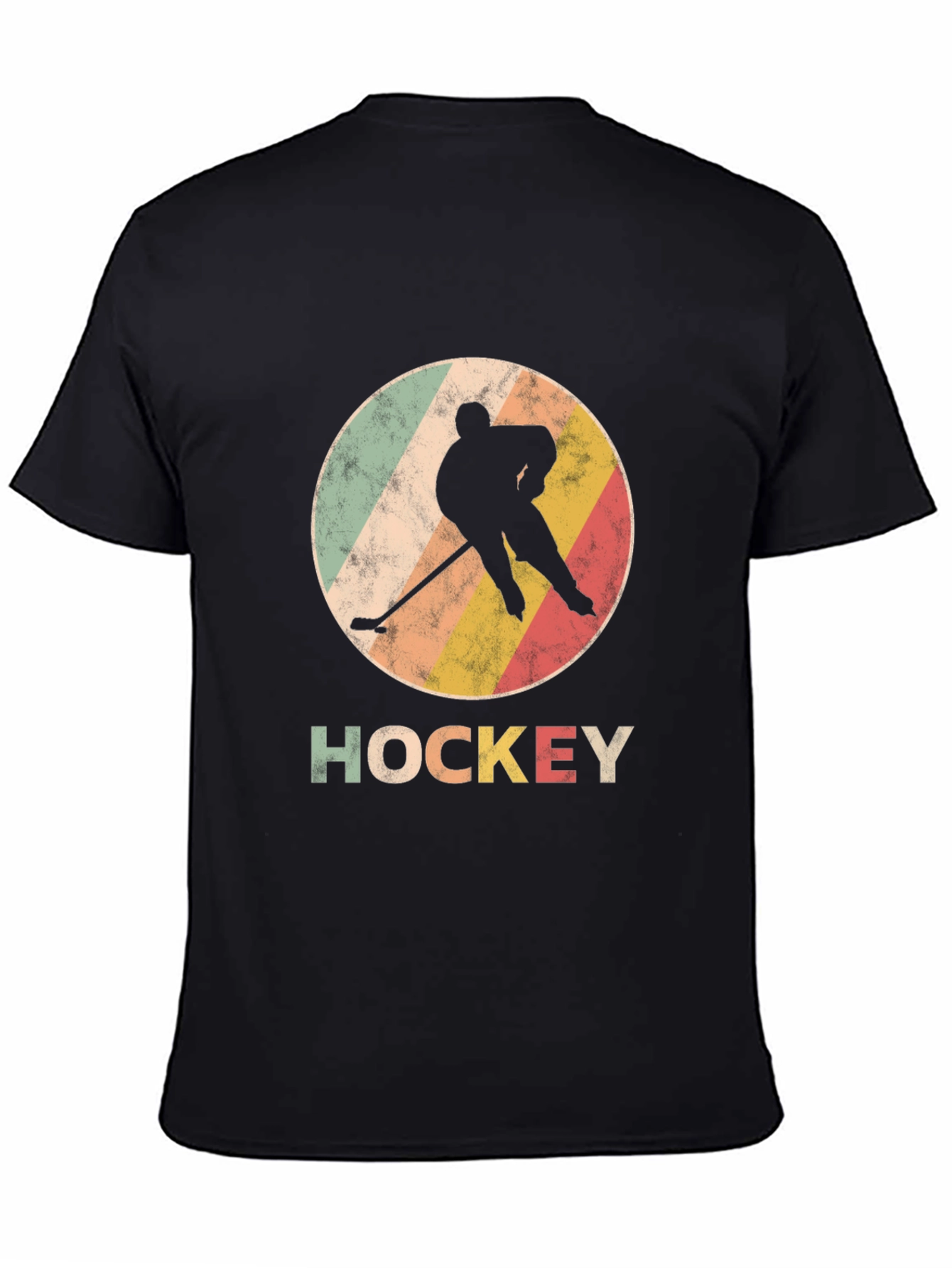 Vintage Hockey Player Graphic T-Shirt